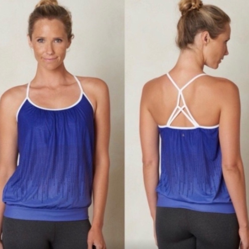 Prana Periwinkle Purple Strappy Tank Top S